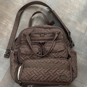 Lug Quilted Brown Travel Bag